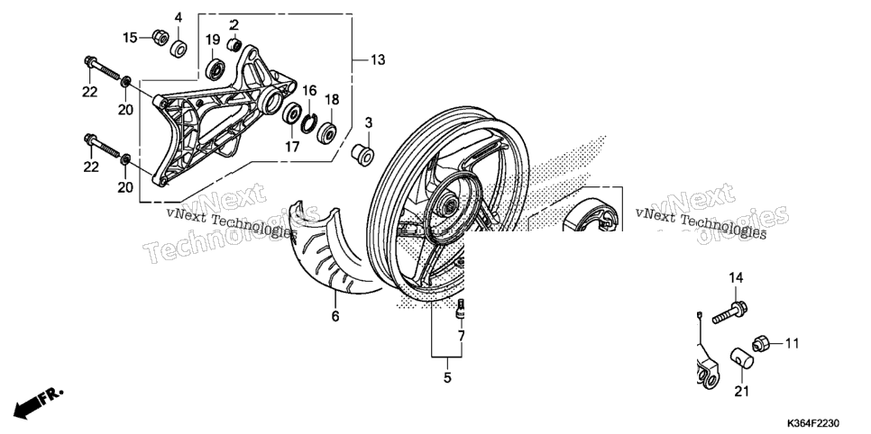 Rear Wheel@Swingarm