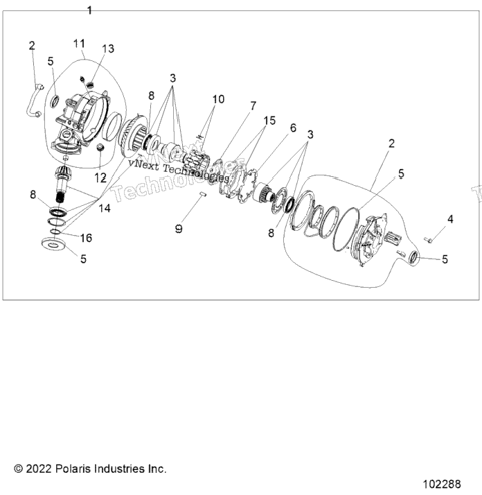 Drive Train, Front Gearcase