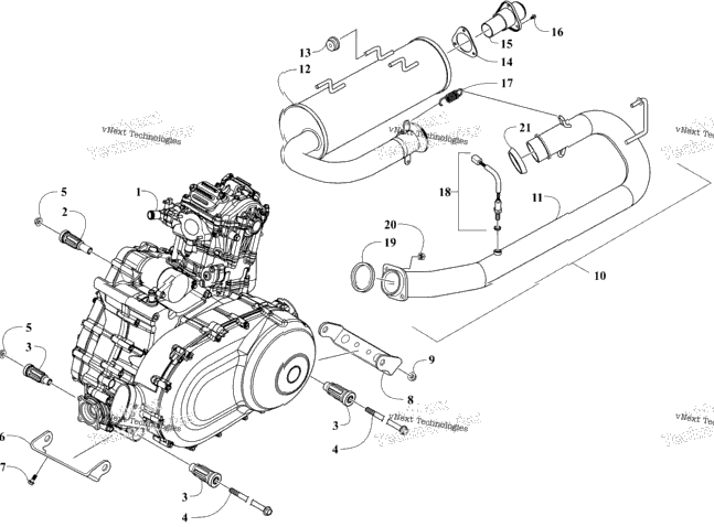 Engine And Exhaust
