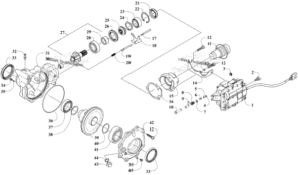 Front Drive Gearcase Assembly