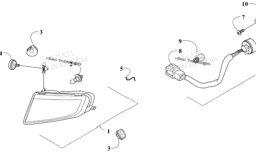 Headlight And Taillight Assembly