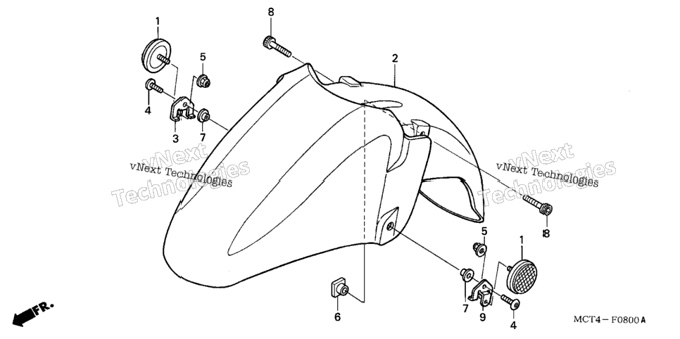 Front Fender (Fsc600'02/D'03-'05)