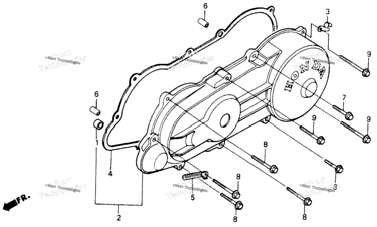 Left Side Cover 88-93