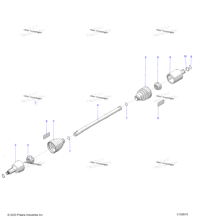 Drive Train, Rear Drive Shaft