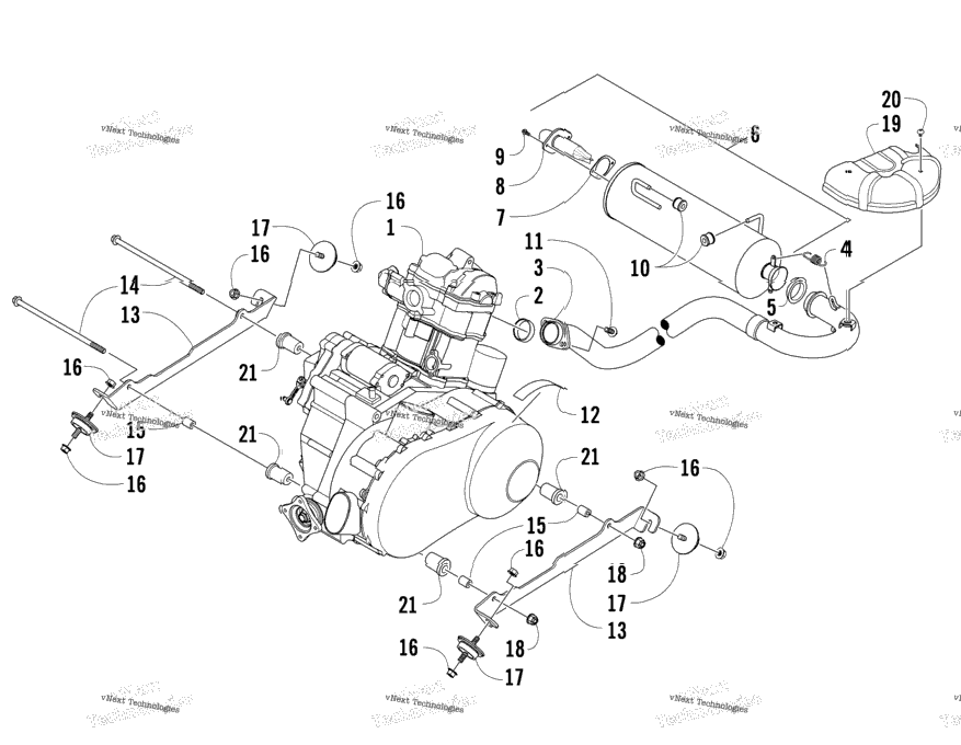 Engine And Exhaust