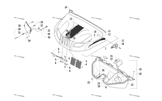 Hood And Headlight Assembly