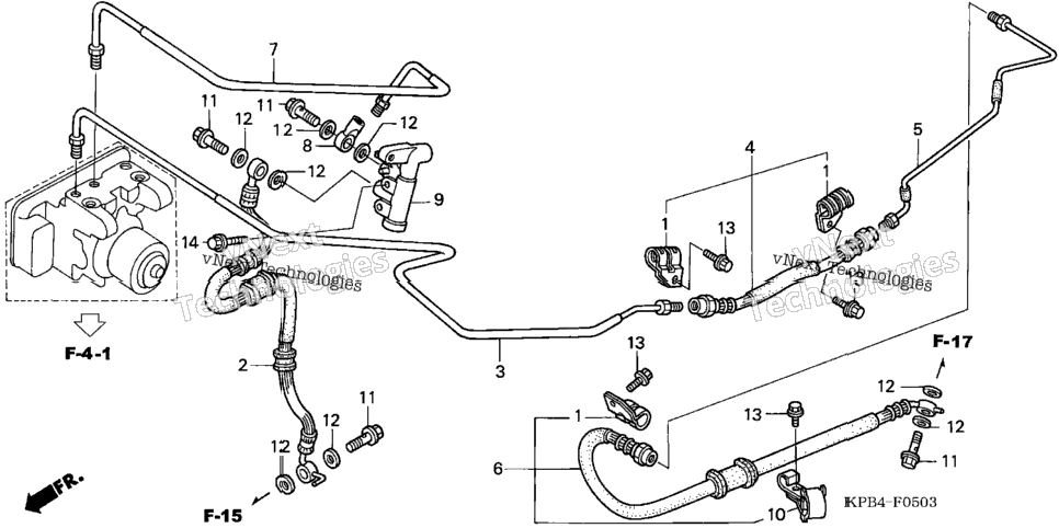 Rear Brake Pipe (2)