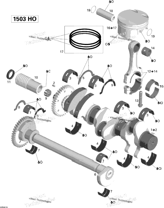 Crankshaft, Pistons And Balance Shaft