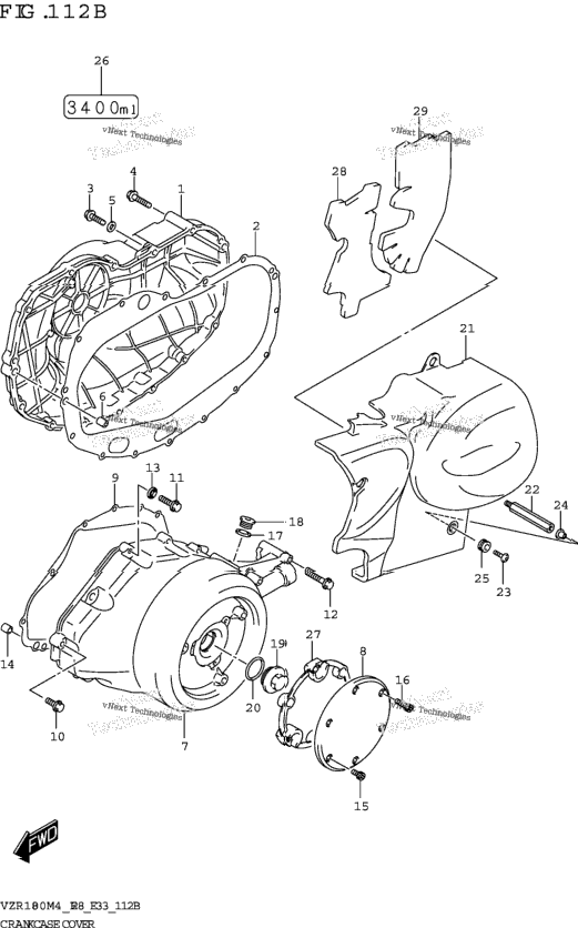 Crankcase Cover (Vzr1800bz)