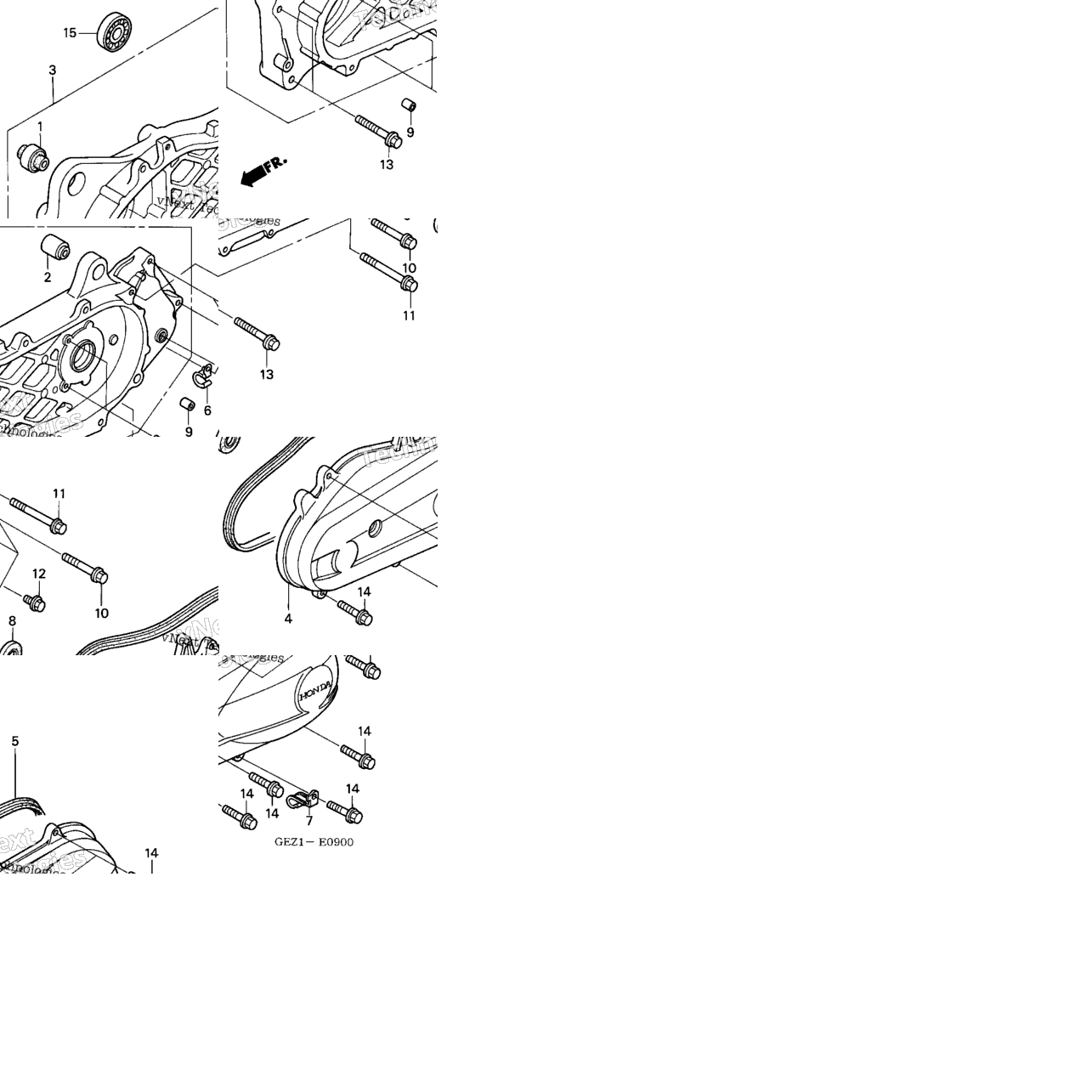 Swingarm + Left Crankcase Cover