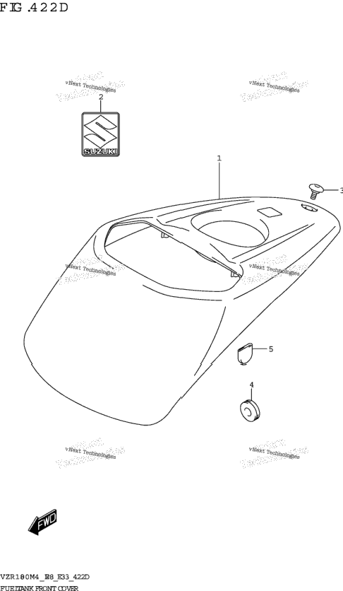 Fuel Tank Front Cover (Vzr1800bz:E33)