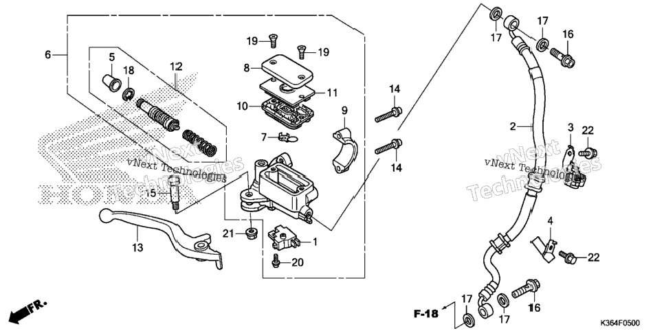 Front Brake Master Cylinder