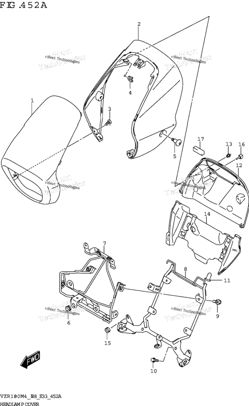 Headlamp Cover (Vzr1800)