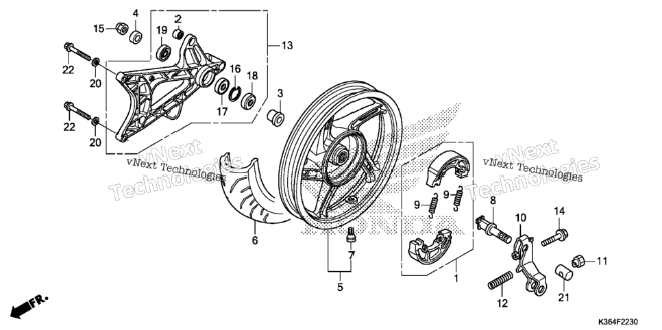 Rear Wheel@Swingarm