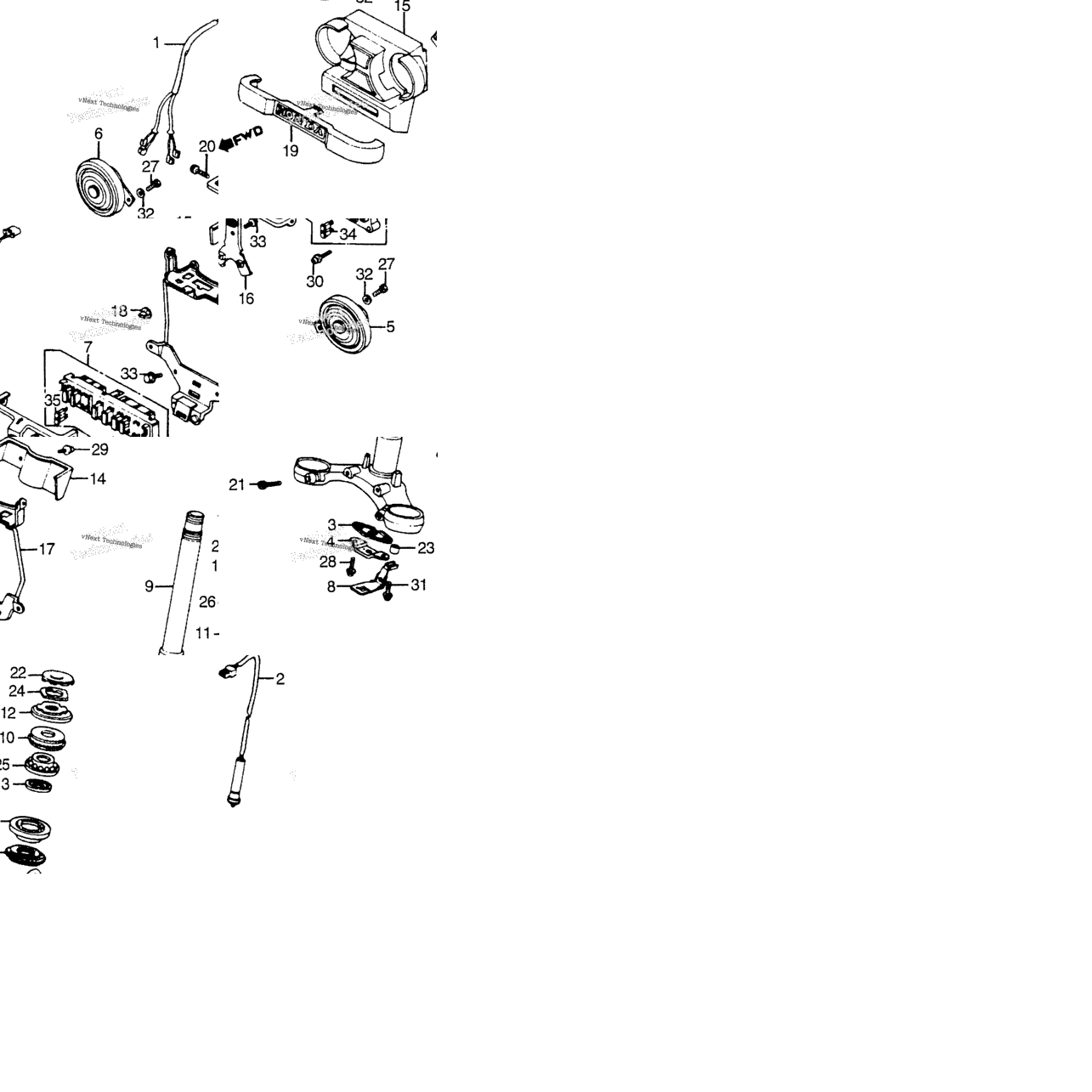 Steering Stem + Horn