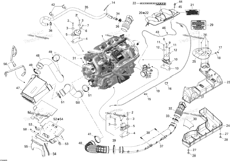 Engine And Air Intake Silencer