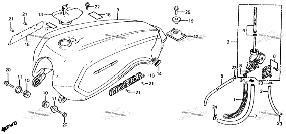 Fuel Tank + Fuel Valve