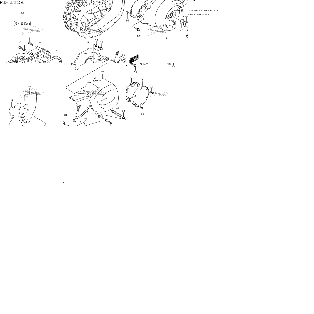 Crankcase Cover (Vzr1800)