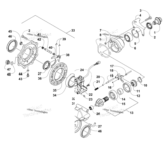 Front Drive Gearcase Assembly