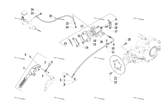Rear And Parking Brake Assembly