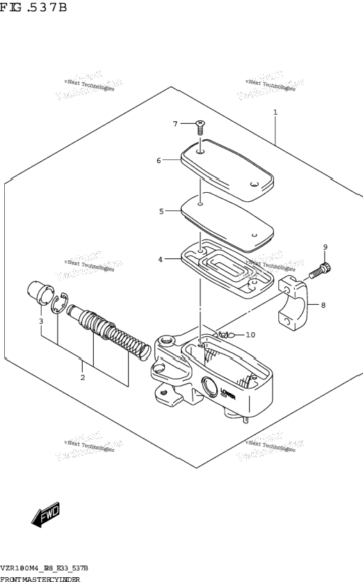 Front Master Cylinder (Vzr1800)