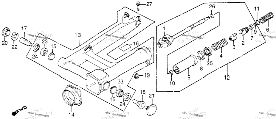 Swingarm + Drive Shaft