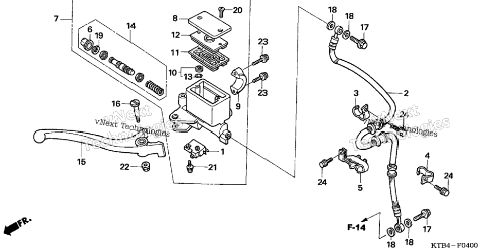 Front Brake Master Cylinder