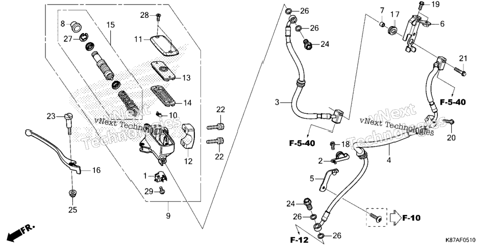 Front Brake Master Cylinder (2)