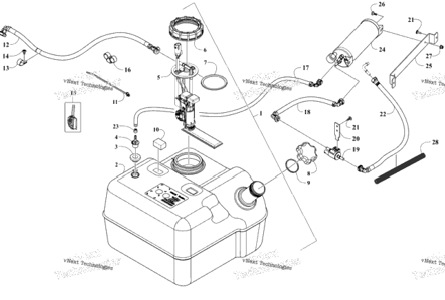 Gas Tank Assembly/Fuel Vapor Recovery