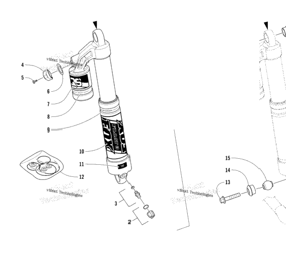 Front Suspension Shock Absorber Assembly
