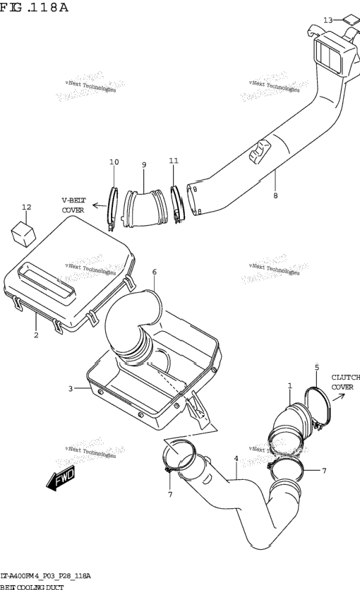 Belt Cooling Duct