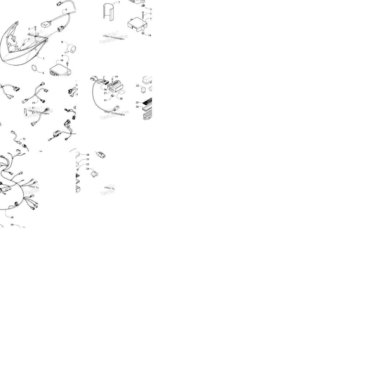 Headlight And Wiring Assemblies