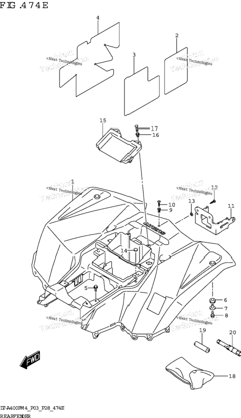 Rear Fender (Lt-A400f:P28)
