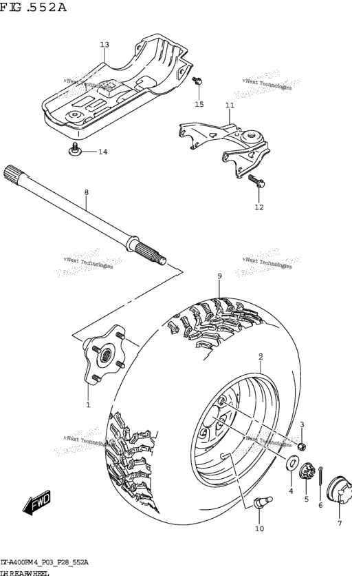 Lh Rear Wheel (Lt-A400f)