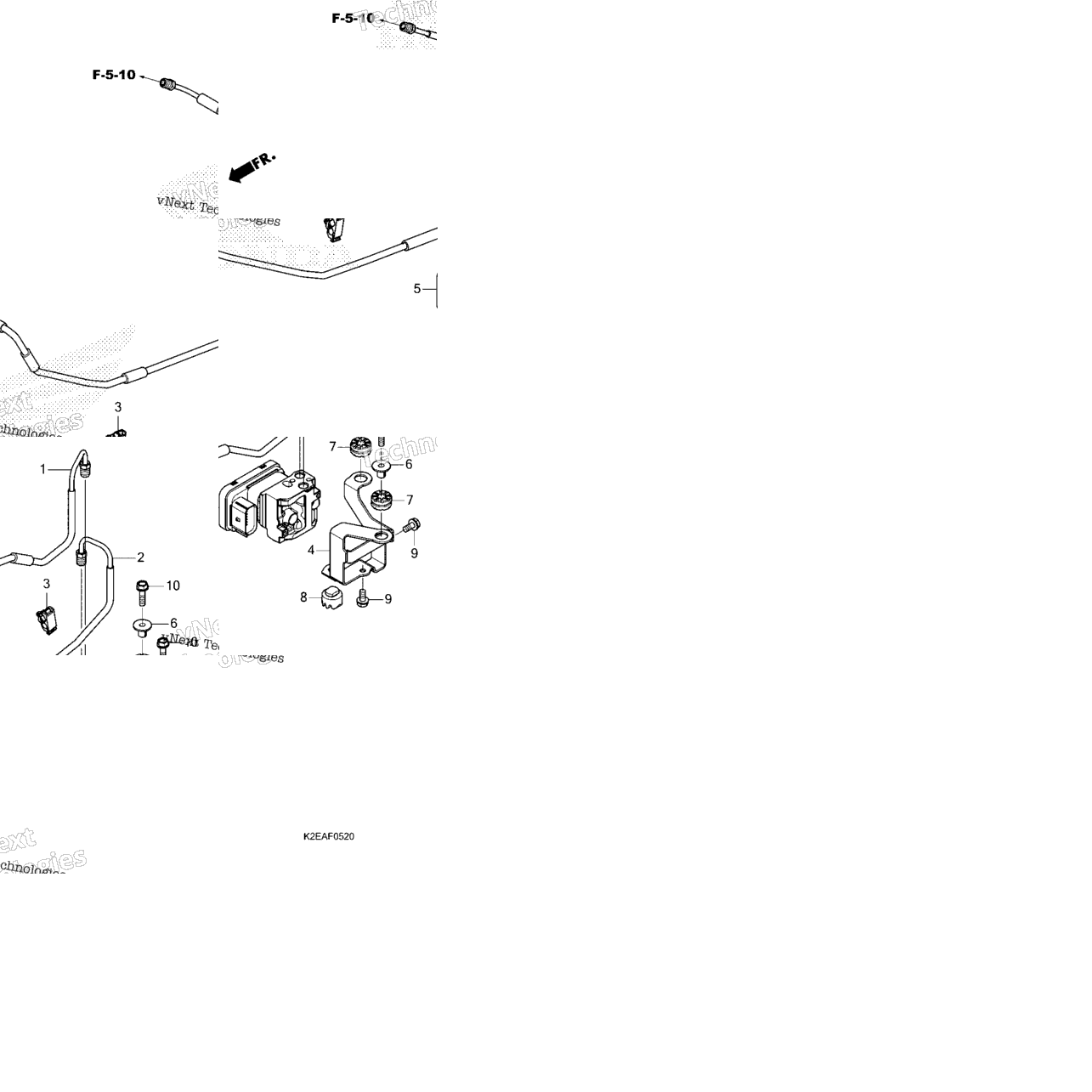 Abs Modulator@Brake Pipe