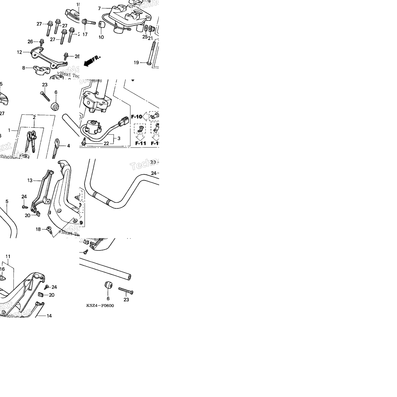 Handlebar + Handle Cover (Nss250/Nss250a)