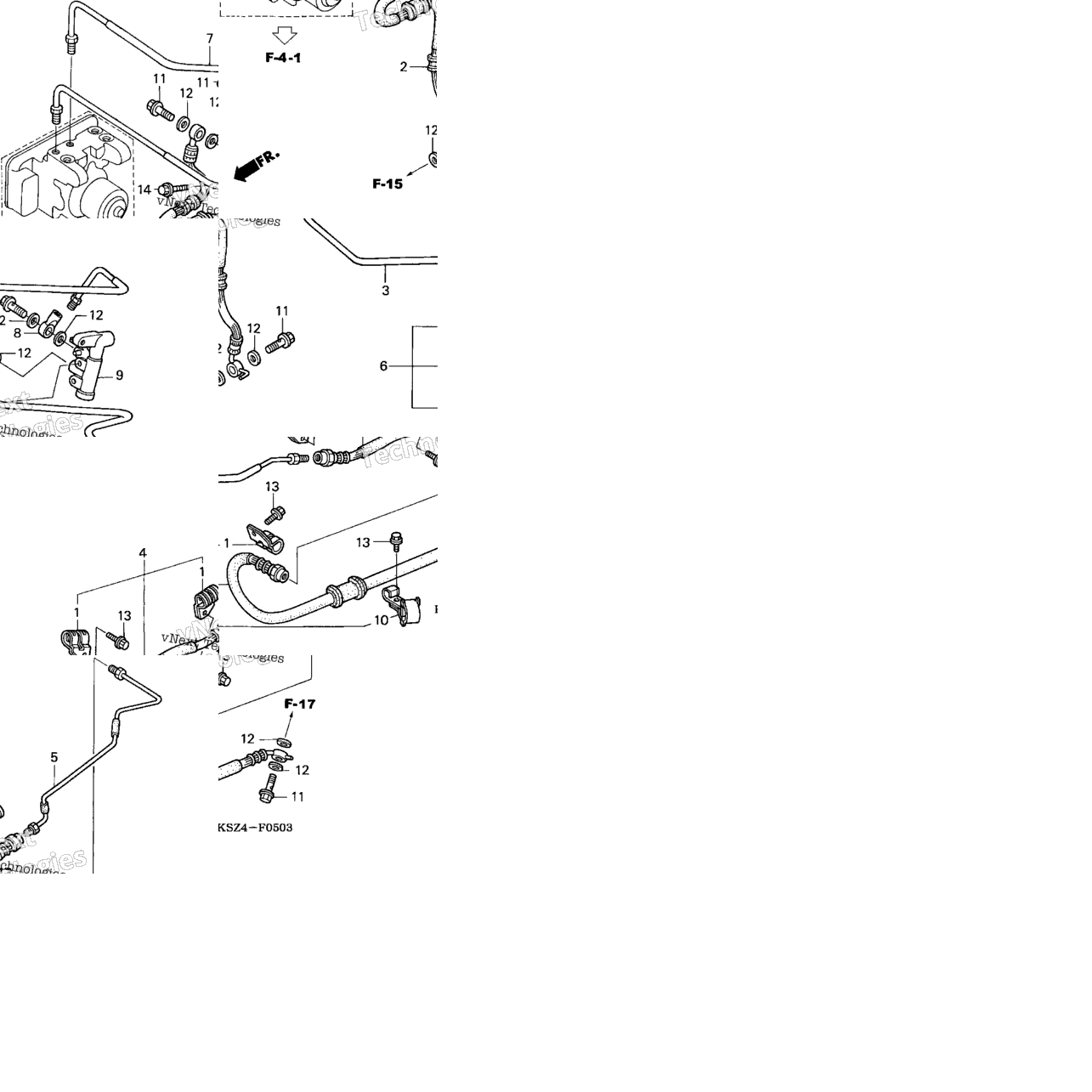 Rear Brake Pipe (Abs)