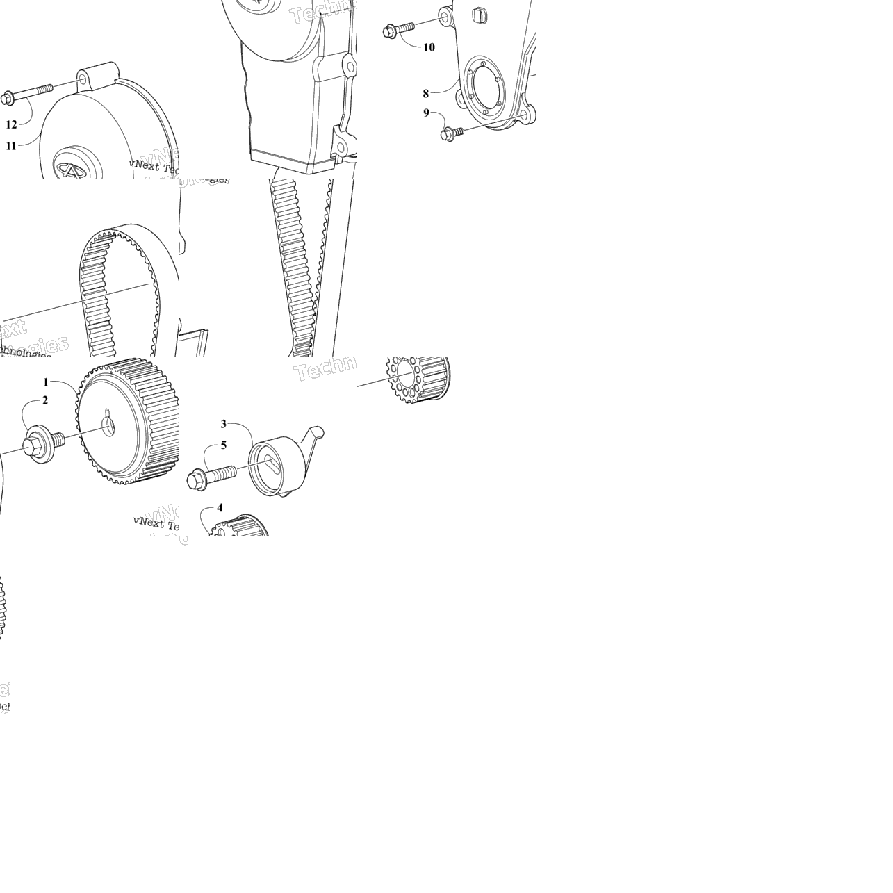 Timing Belt And Cover Assembly