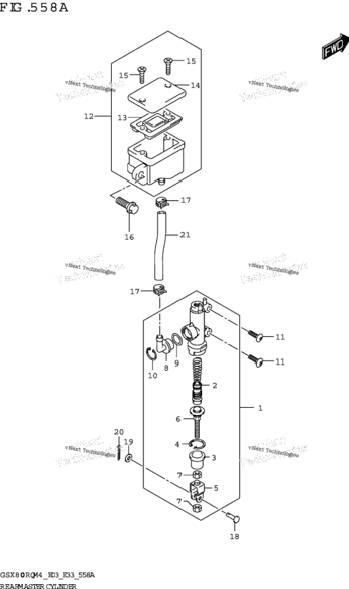 Rear Master Cylinder