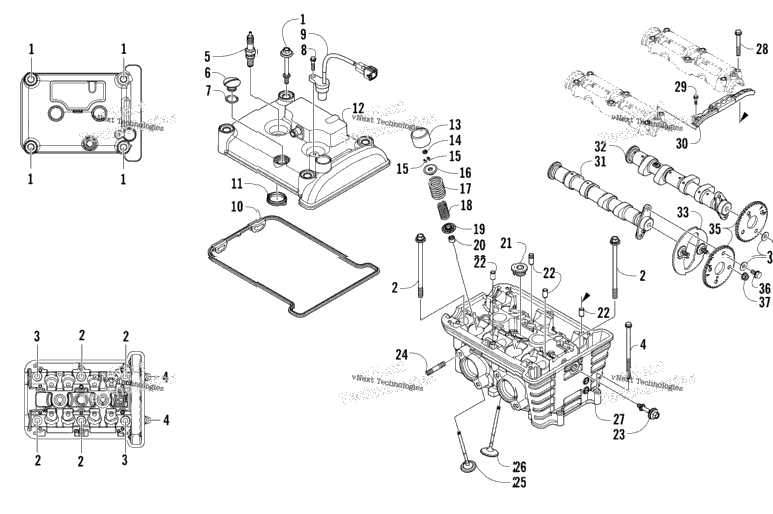 Cylinder Head And Camshaft/Valve Assembly