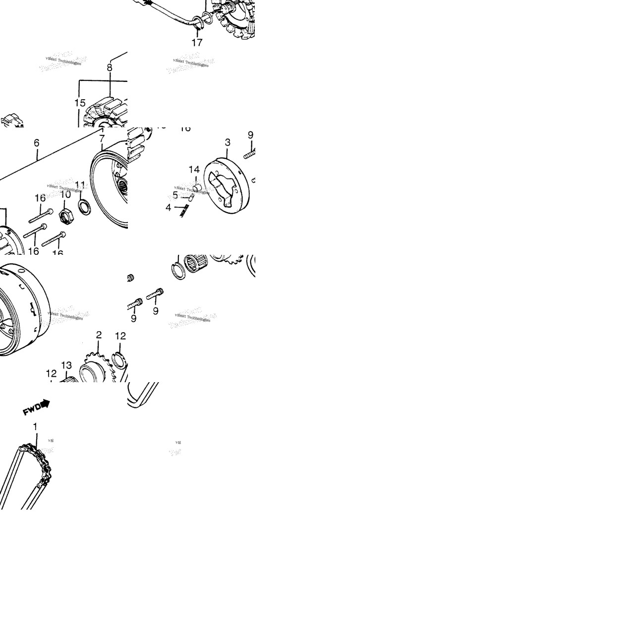 Alternator + Starter Clutch