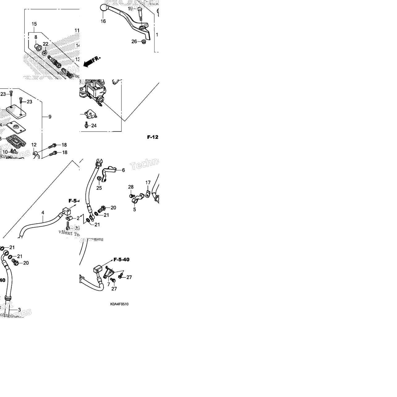 Front Brake Master Cylinder (2)
