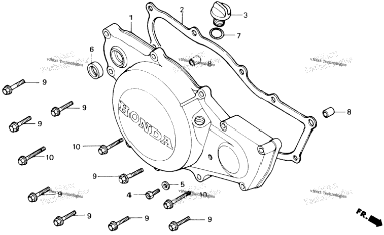 Right Crankcase Cover 84