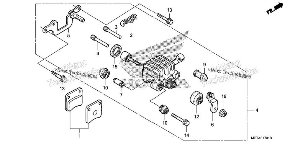 Parking Brake Caliper
