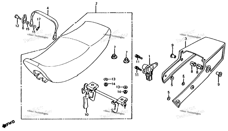 Seat + Rear Cowl
