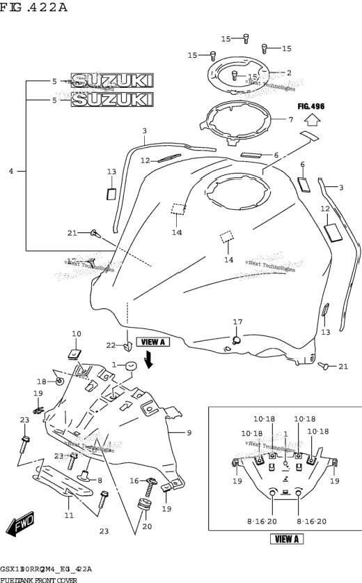 Fuel Tank Front Cover (E33)