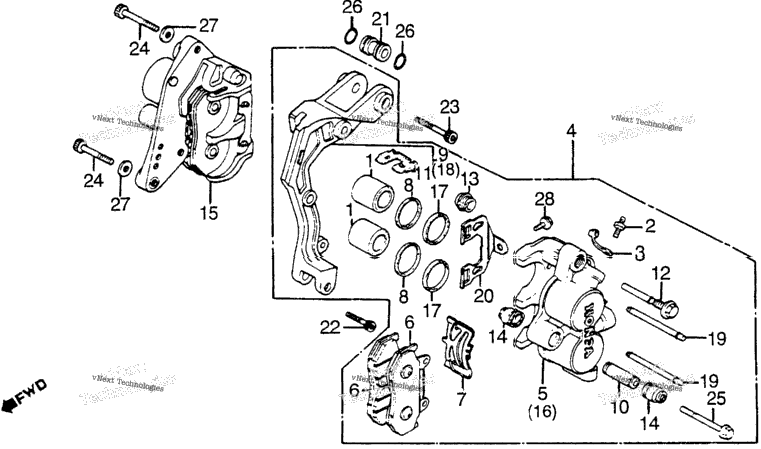 Front Brake Caliper