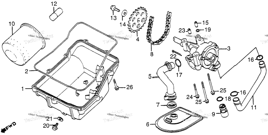 Oil Filter + Oil Pan + Oil Pump
