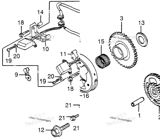 Pulse Generator + Starter Clutch