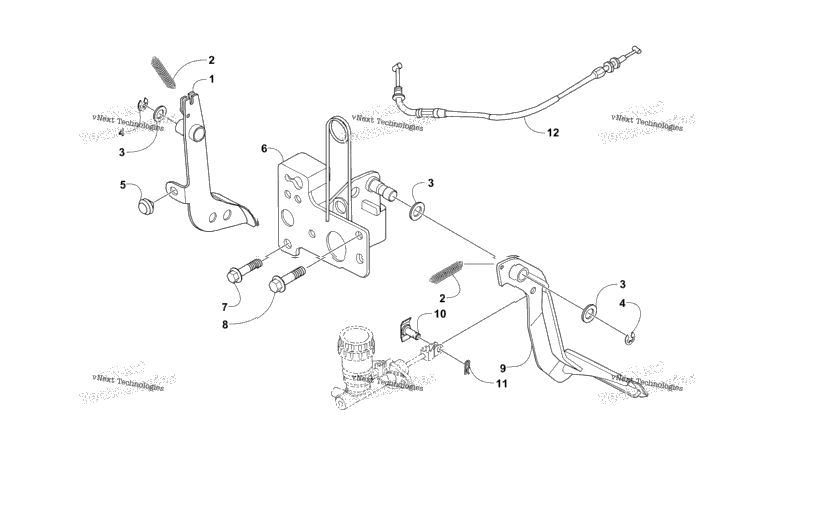 Brake And Accelerator Pedal Assembly